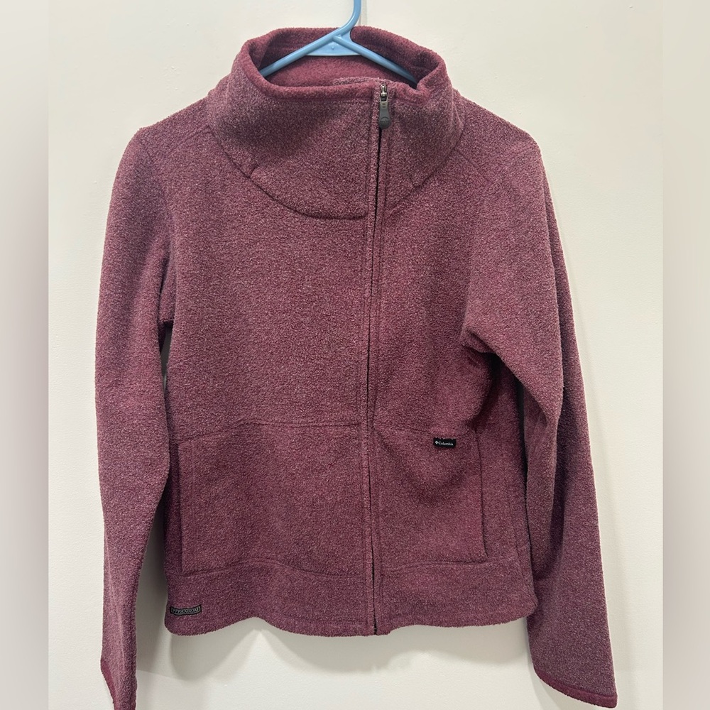 Columbia Jacket‎ Size Small Pink Titanium Women’s Mock Neck Full Zip Warm